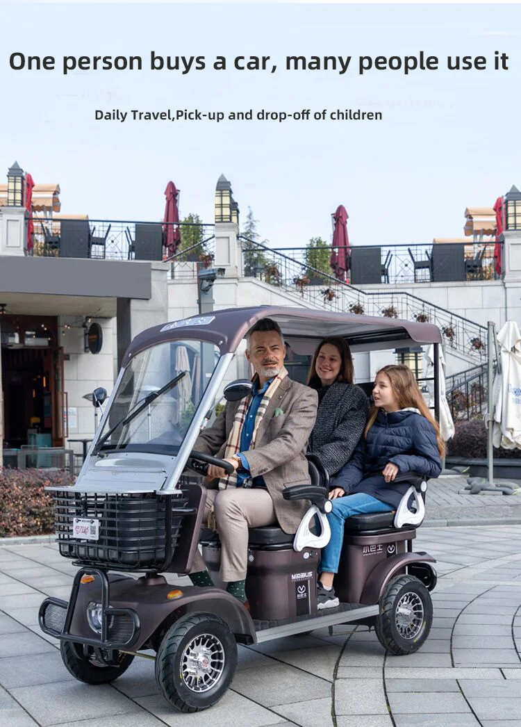 Fourwheeled Electric Mobility Scooter For The Elderly Adult