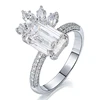 Real solid 14k gold lab diamond ring