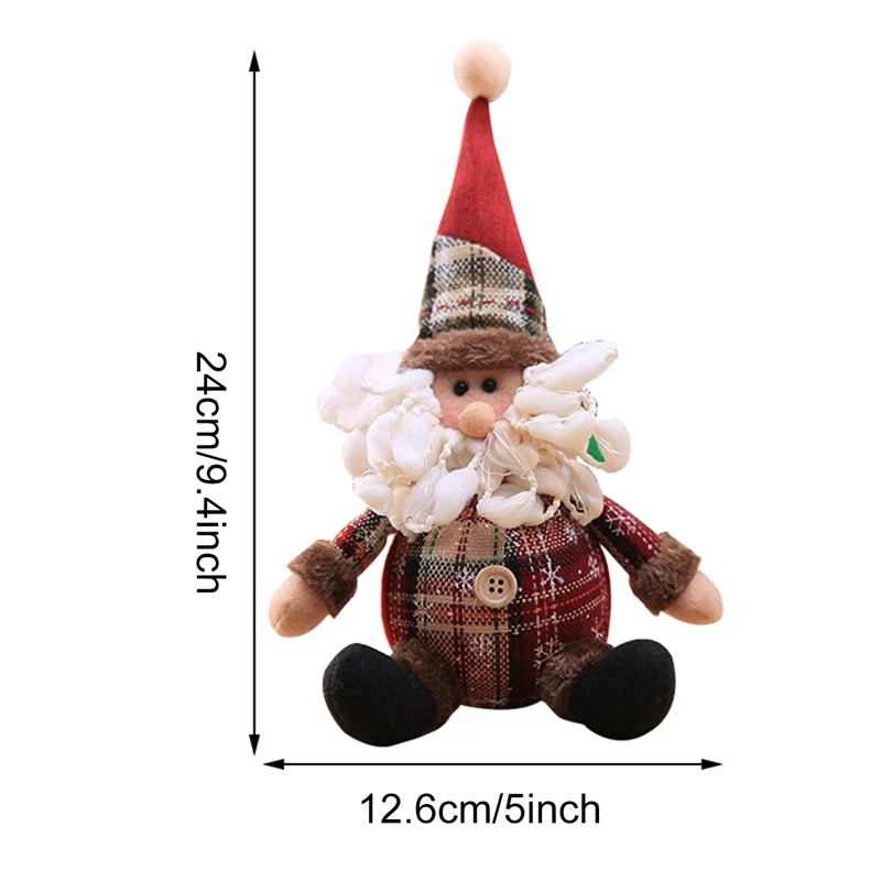 Santa Claus Christmas Doll Merry Christmas Decorations for Home Elk Christmas Ornaments Xmas Tree Decor 2022 Navidad Natal Gifts