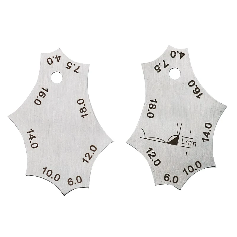 Calibro Per Saldatura A T - Misuratore Profondit&agrave; Gola E Lunghezza Gamba, Acciaio Inox