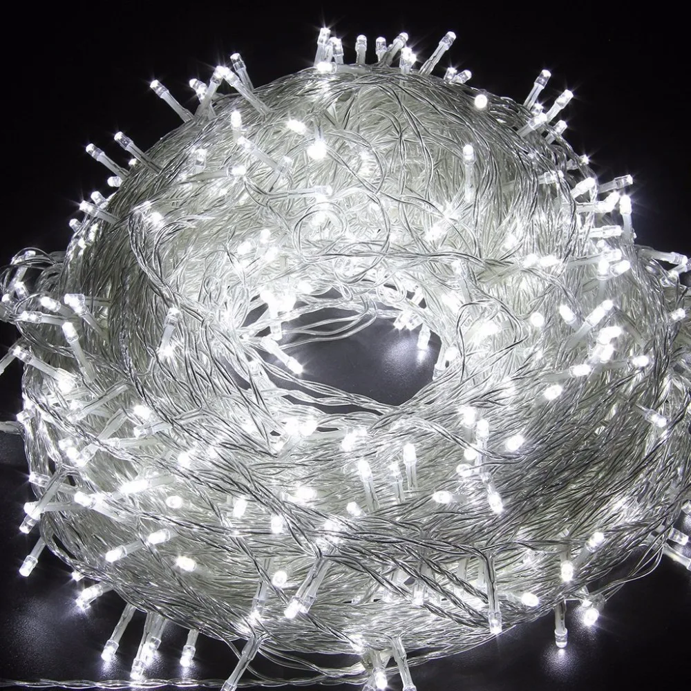 105FT 300 LED Christmas String Lights – End-to-End Plug, Multi-Color, 8 Modes, Memory Function, Outdoor/Indoor (UL Listed)