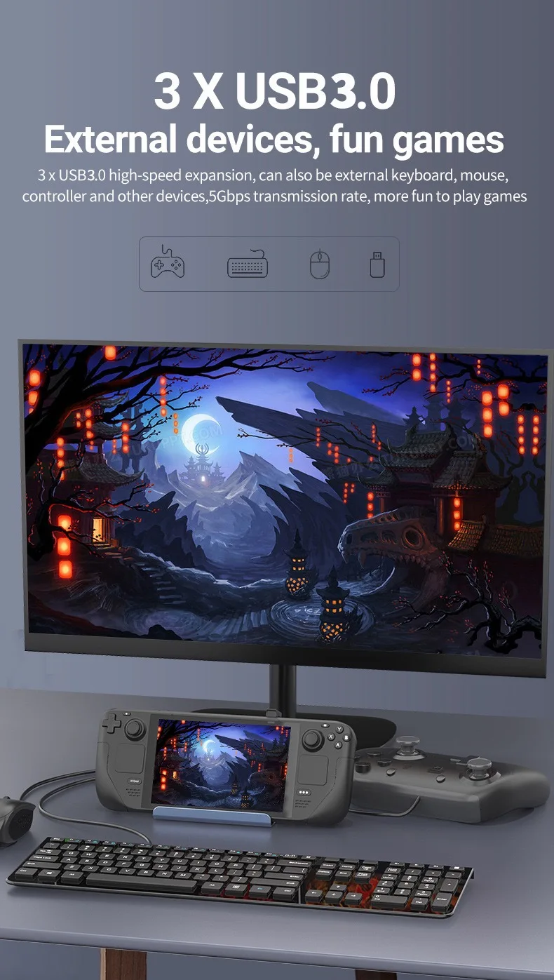 Welcome OEM Order, Factory Whole Selling 6 Ports Usb3.0 Hub For Steam Deck Rog Gaming Docking Station Hdmi-4k 60hz Pd 100w Docking Docking Station 120 Steam Deck - Buy Compatible Type C Usb Hub Dock Steam Deck type C Usb Hub Usb C Steam Deck Dock Station usb Type C Hub Hub Rj45 Tipo C Ethernet Hub