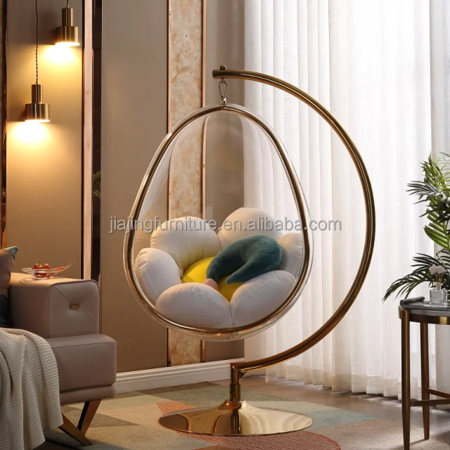Egg-Shaped Luxury furniture Floor Stand Type Globe Type Hanging