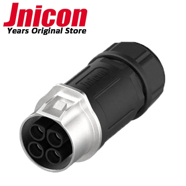IP65 IP67 Jnicon MJ32 Male Plug and  Female  Receptacle 4 Pin Connector Waterproof