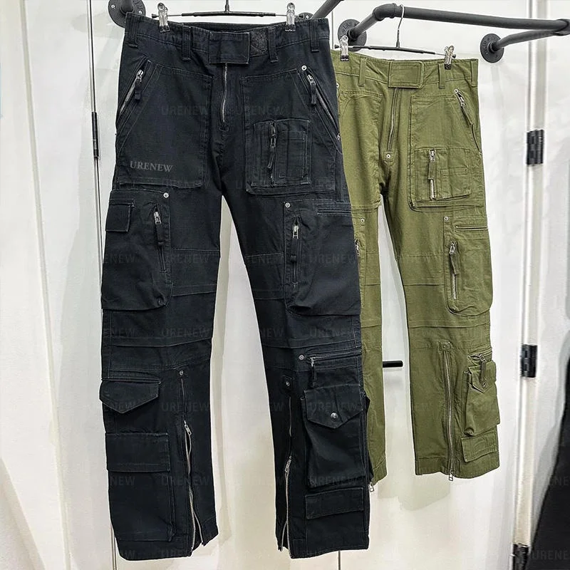 Custom Logo Wholesale Fitness Jogging Stacked Work Blank Men Running Joggers Track Cargo Pants Sweatpants Men gallery 2