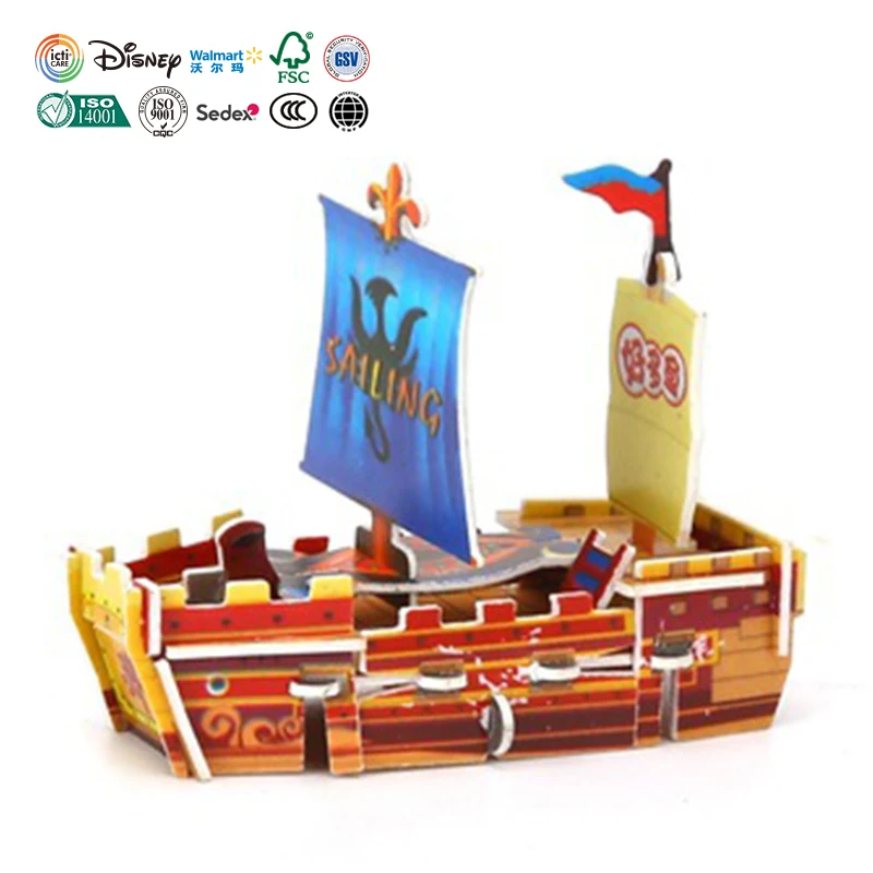 Высокое качество пользовательские дизайн игрушка головоломка мини 3d Diy бумага головоломки автомобиля для детей