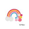 ยางนุ่มสีรุ้ง ชมพูอมแดง