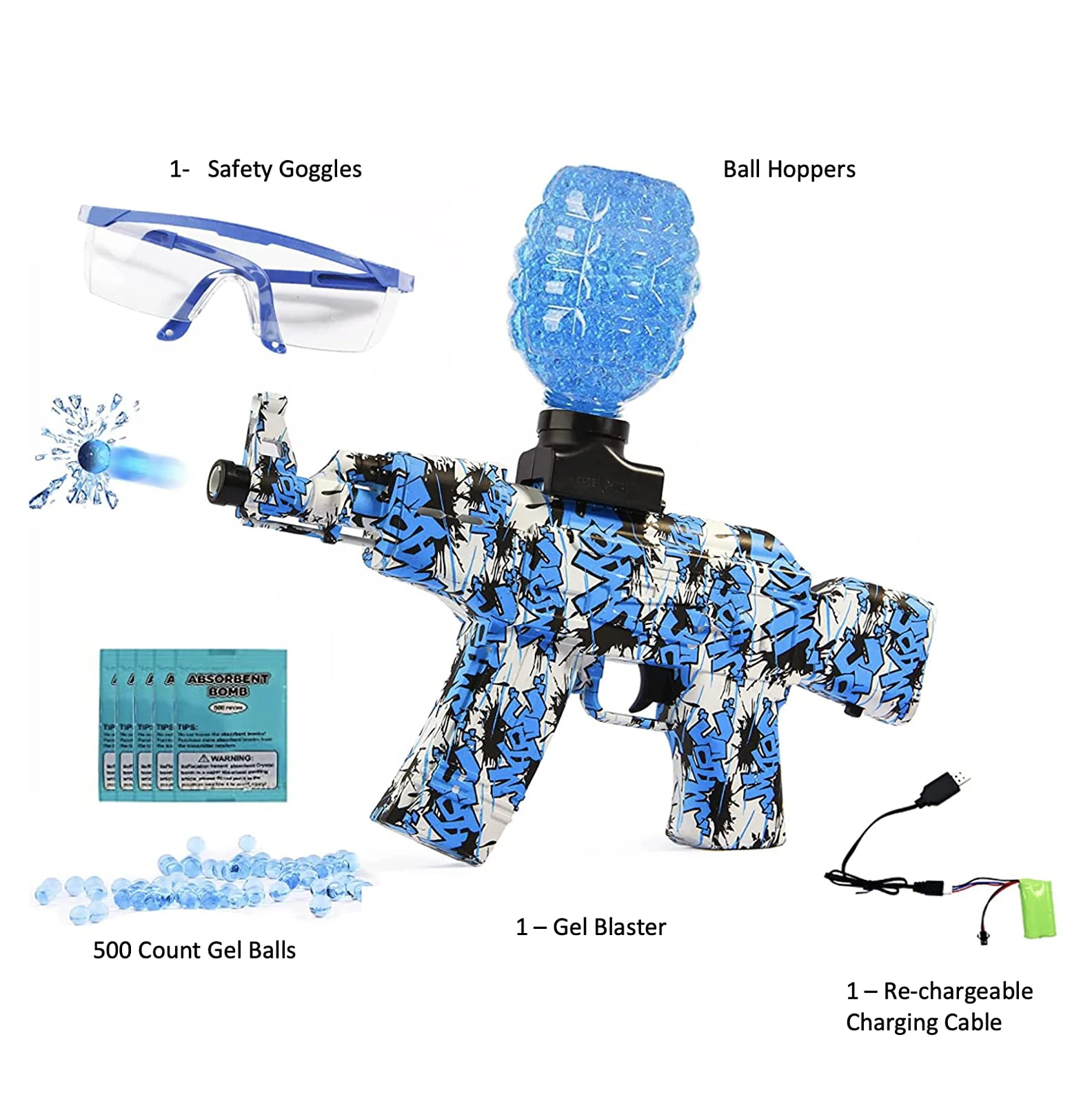 Factory Direct Soft Bullet Splatter Ball Gun Paint Ball Gun With Gel Beads Buy Paint Ball Gun