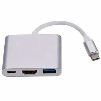 Accept Logo Printing Power USB C Type C to Multi USB 3.0 HDMI 4K USB-C Type Adapter