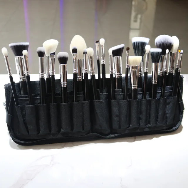 High Quality Private Label 25 pcs New Arrival Makeup Brush Set with Fan Brush - Image 4