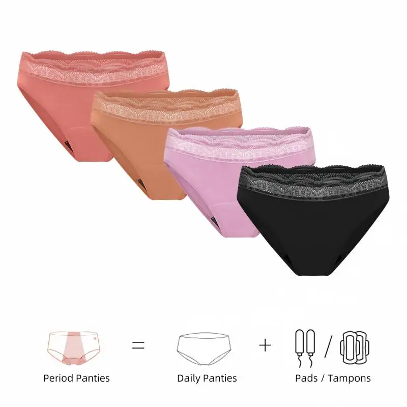 Lace Active Period Brief back-coverage view