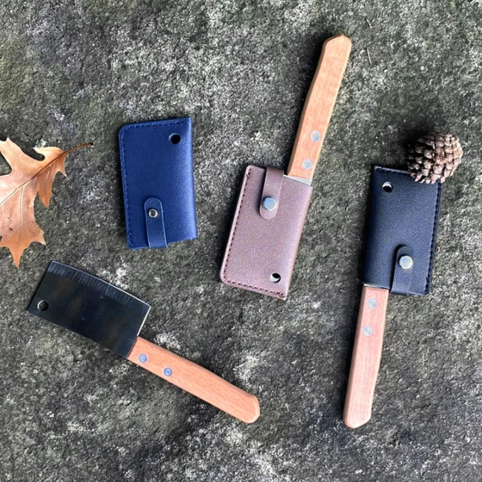 Четыре кнопки мясных ножей шеф-повара чехлы на заказ Ножи Нож для защиты кромок Синтетическая кожа нож нарезки мяса защитные насадки