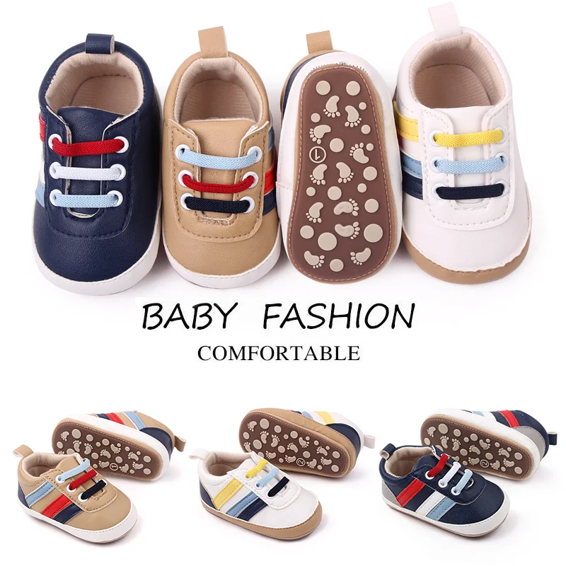 High Quality Soft TPR Anti-slip Outsole Babies Toddler Boy Shoes Prewalker Shoes for Boys supplier