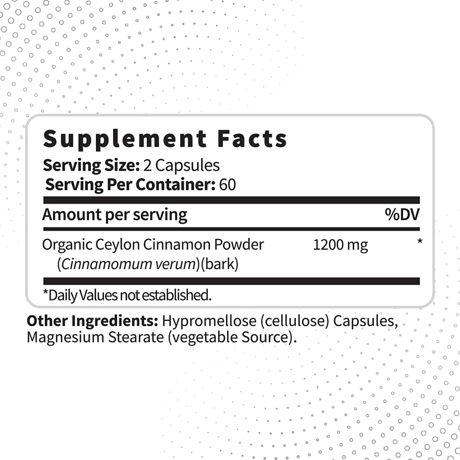 Picture Idea: Oem Organic Ceylon Cinnamon Extract Capsules In Weight Loss Potent