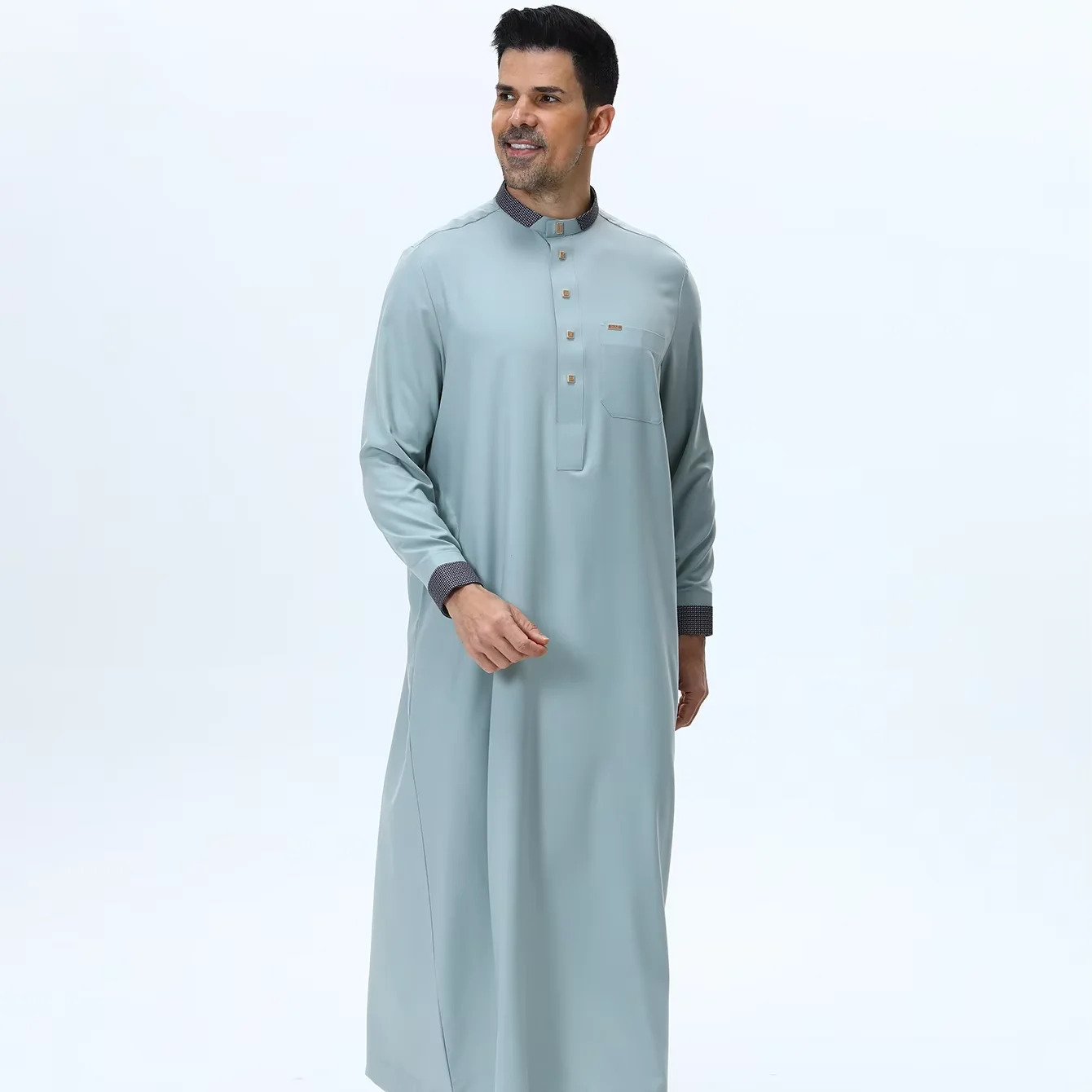 High Quality Luxury Arab Islamic Men's Modest Style Kurta Pajama