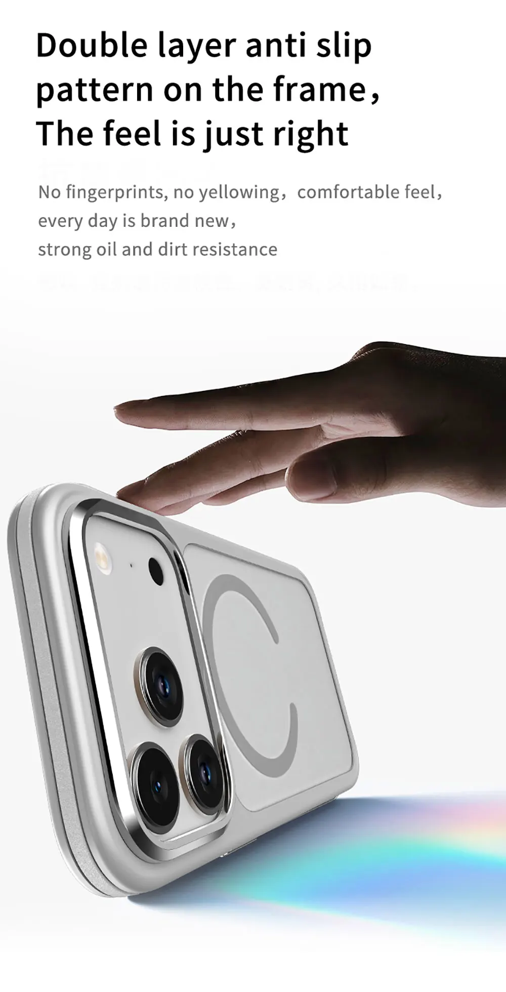 product magnetic skin feel anti drop phone cases with mental frame for iphone 17 air pro shockproof protective cover-7