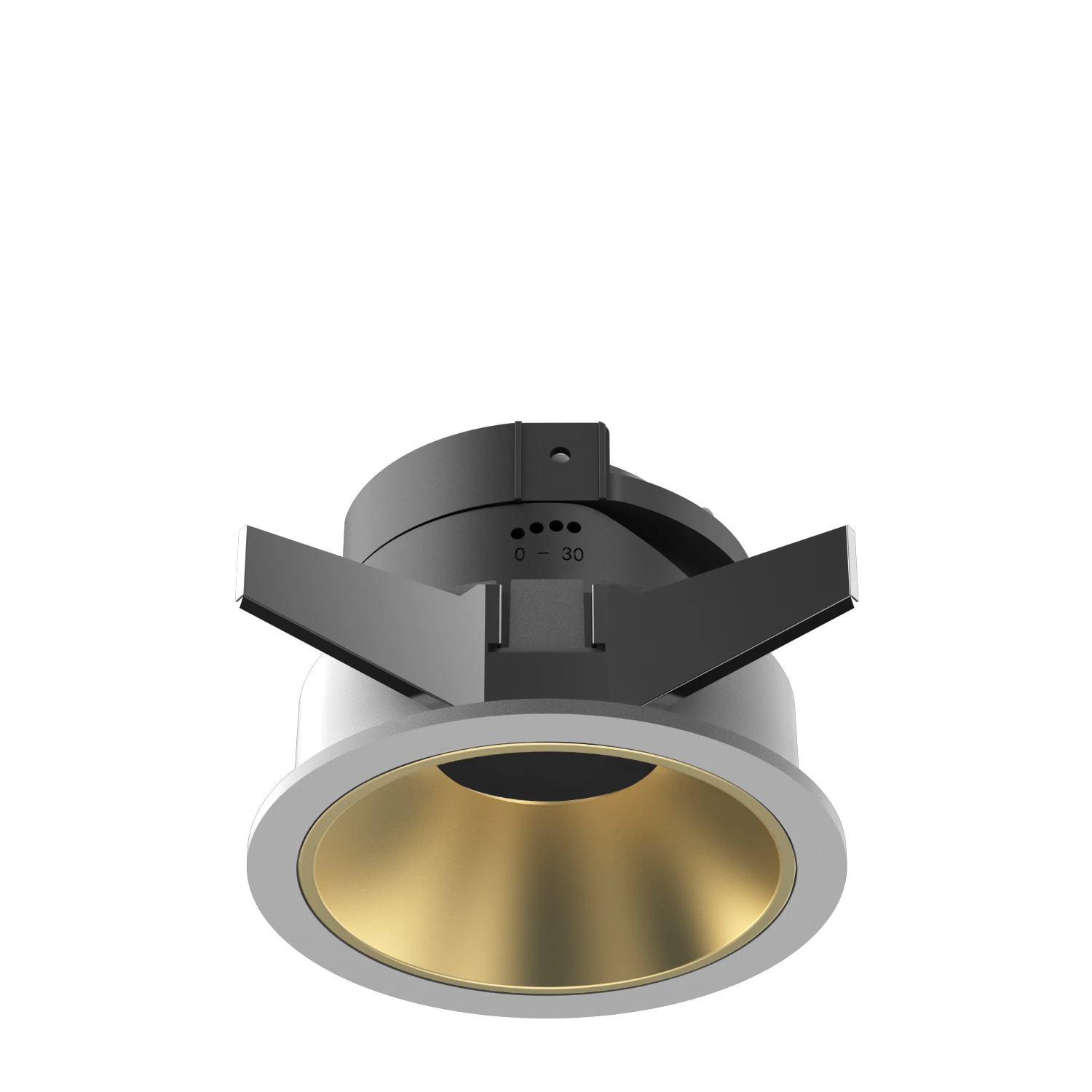 Round and Rectangular Black Adjustable Mr16 Gu10 Downlight Fixture  Frameless Recessed Spotlight Frame