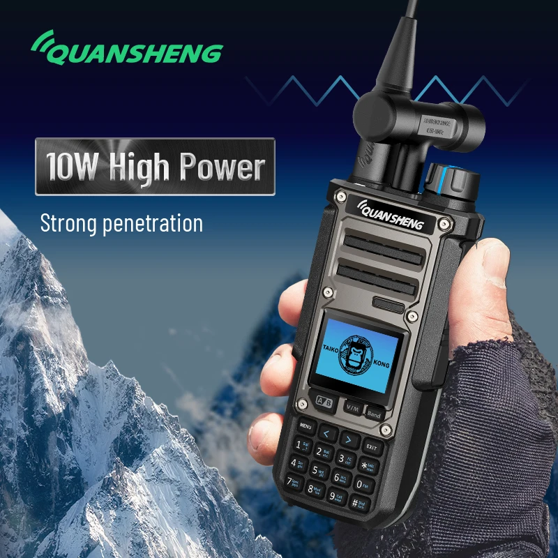 Quansheng TK11(8) 10WマルチバンドUHF VHF双方向ラジオAM SSB