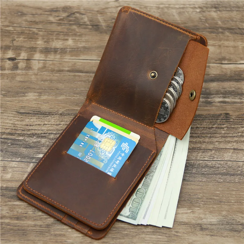 Peel Crazy Horse Leather Wallet | Full Grain Women's Bifold | Yukon Bags