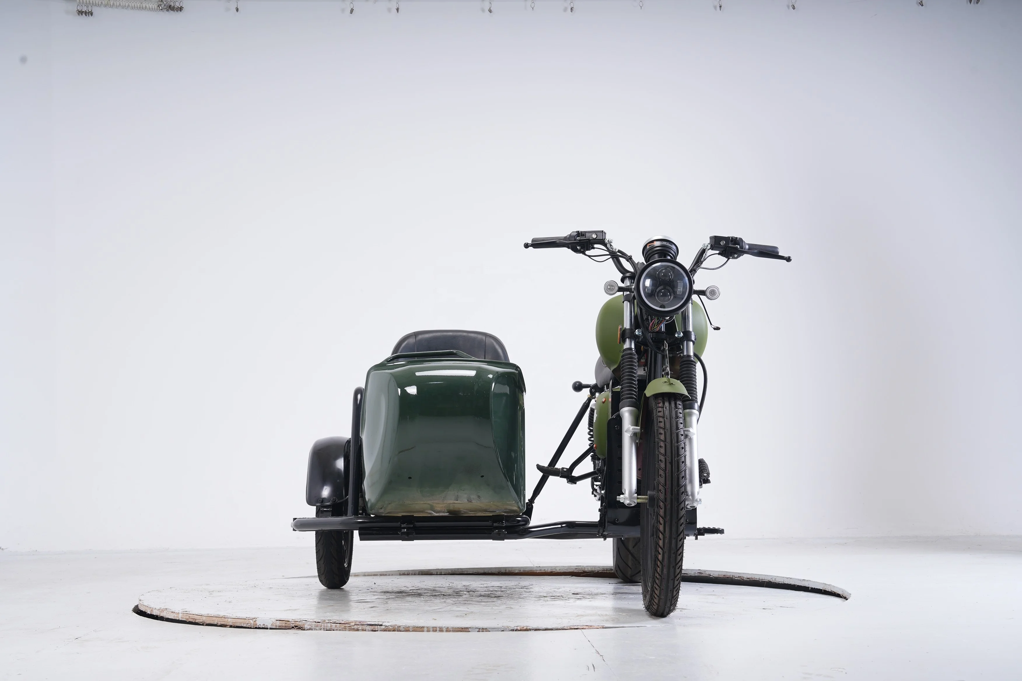 Hot Sale 3000W Electric Vintage Motorcycle with Sidecar
