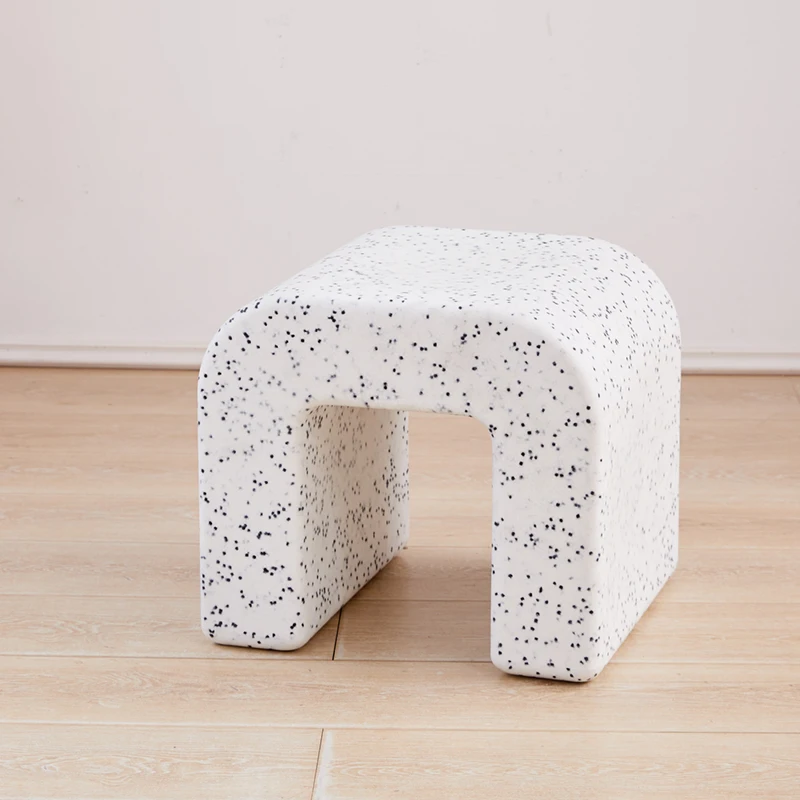 Exquisite Artistic Humanistic Durable Eco Materials Modern External Quality Rotational Plastic Comfortable Square Stool