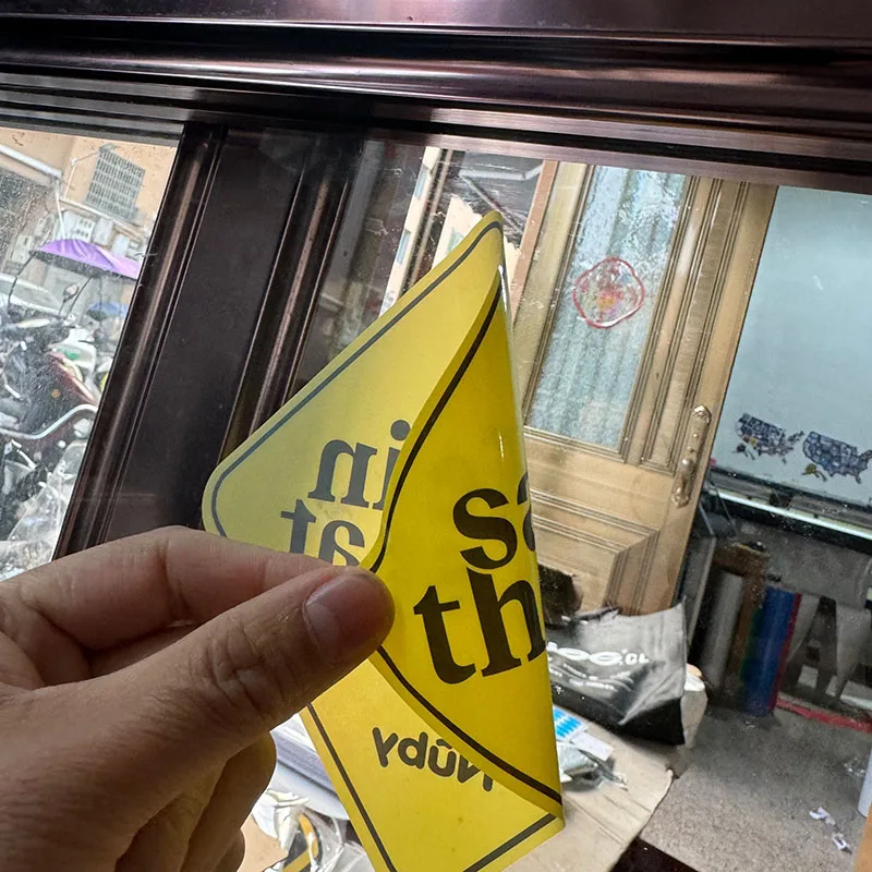 No Glue Removable Custom Transparent Electrostatic Safe in the Seat Car Window Static Cling Window Sticker