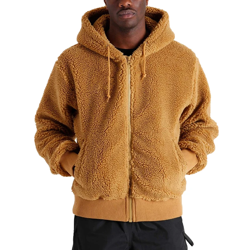 mens zip up sherpa jacket