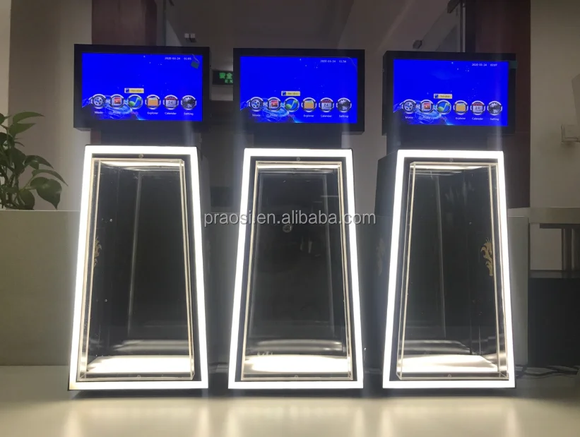 Smart  Interactive Magic Mirror Tv Lcd Display Screen Advertising Mirror with Builti in Motion Sensor Digital Photo Frame