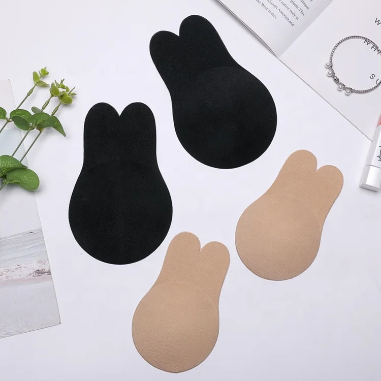 Rabbit Ear Silicone Self Adhesive Push Up Bras Invisible Strapless