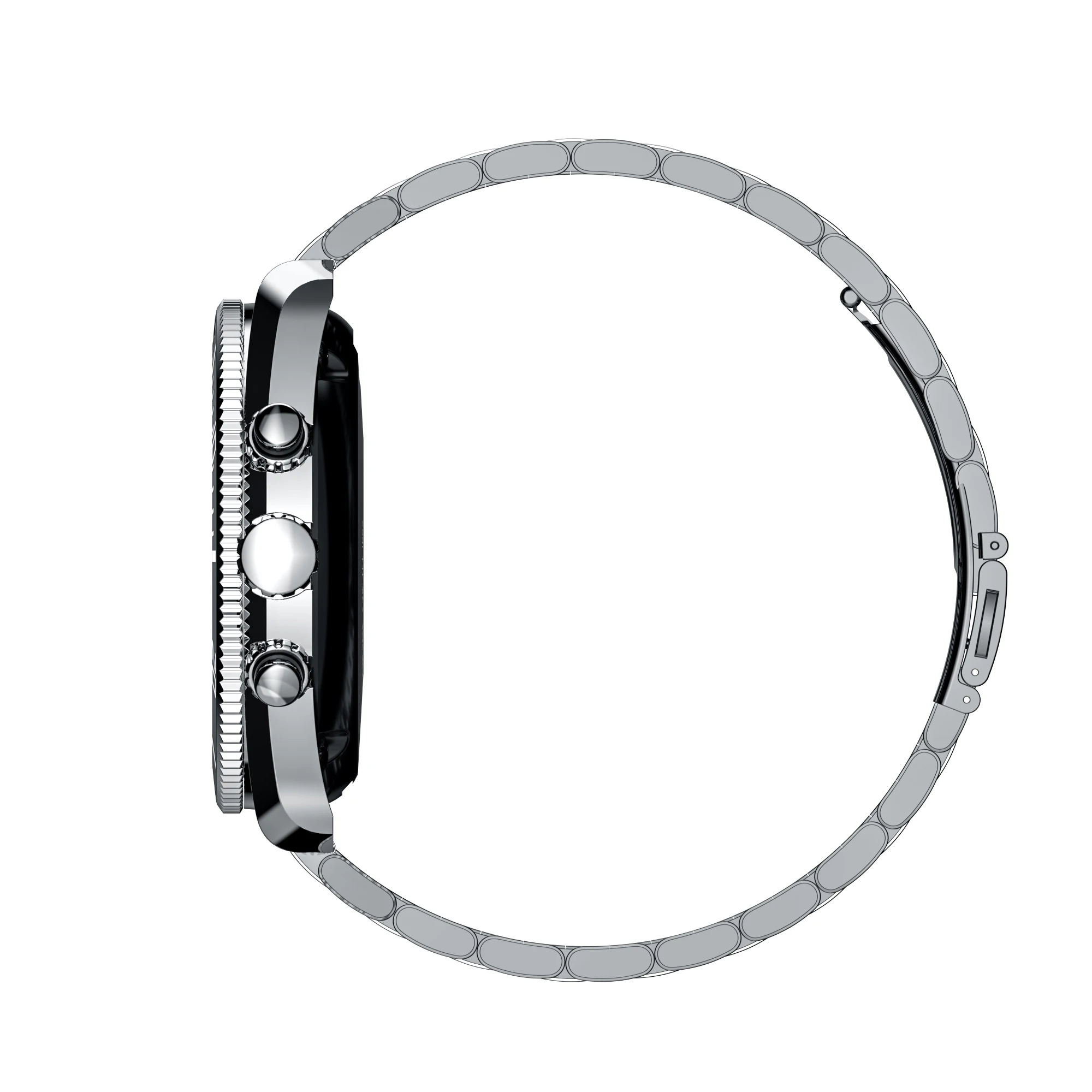 Smartwatch AW35 Round Screen Metal Band Ip68 Waterproof Bt Call Heart Rate Sport Wristband Smart Watch for Men PK MC66 K50
