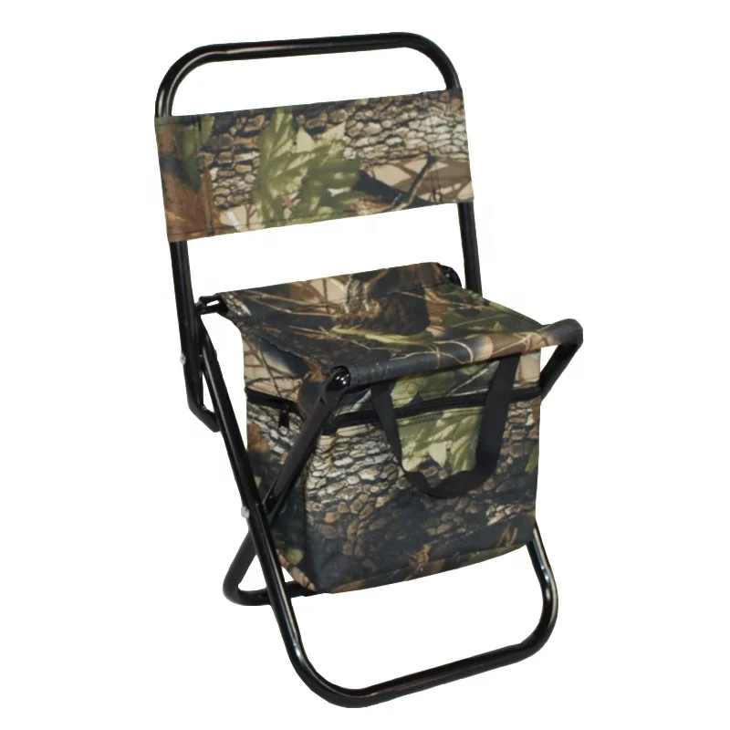 Durable Camo Oxford Portable Backrest Compact Camping Folding Fishing