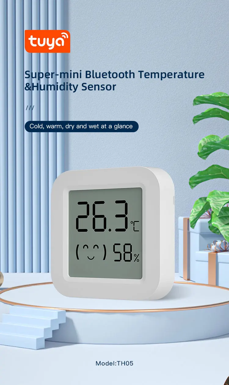 Tuya Smart Bluetooth BLE Temperature Humidity Thermometer