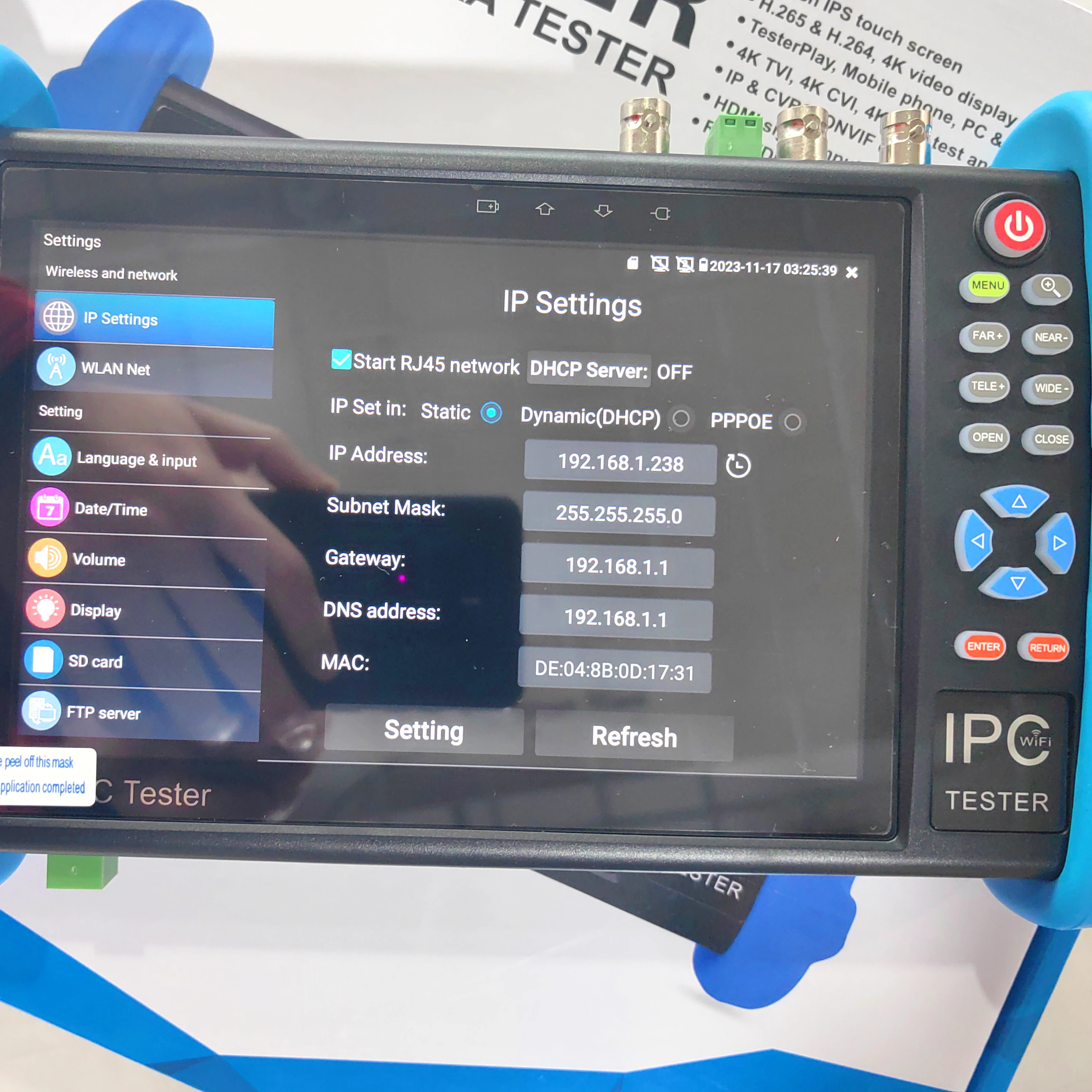 IP Camera Tester IPC 9800 Pro 8K 8MP CCTV Inch Monitor