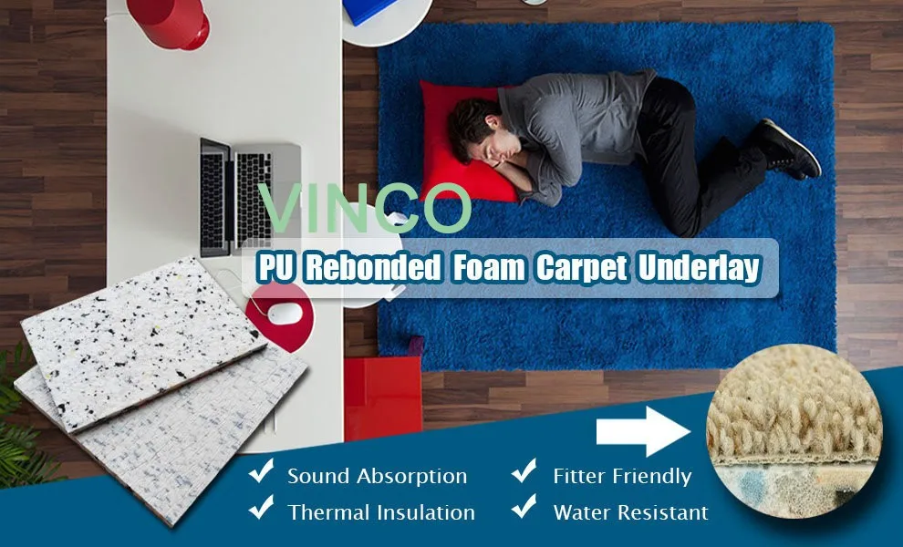 Shock Absorb Pu Foam Carpet Underlay,Soundproof Flooring Underlayment