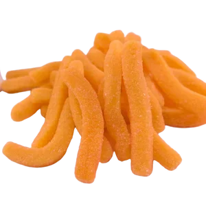 Fruit Strip-Shaped Liquid Candy Sour Soft QQ Gummy with Sand Texture