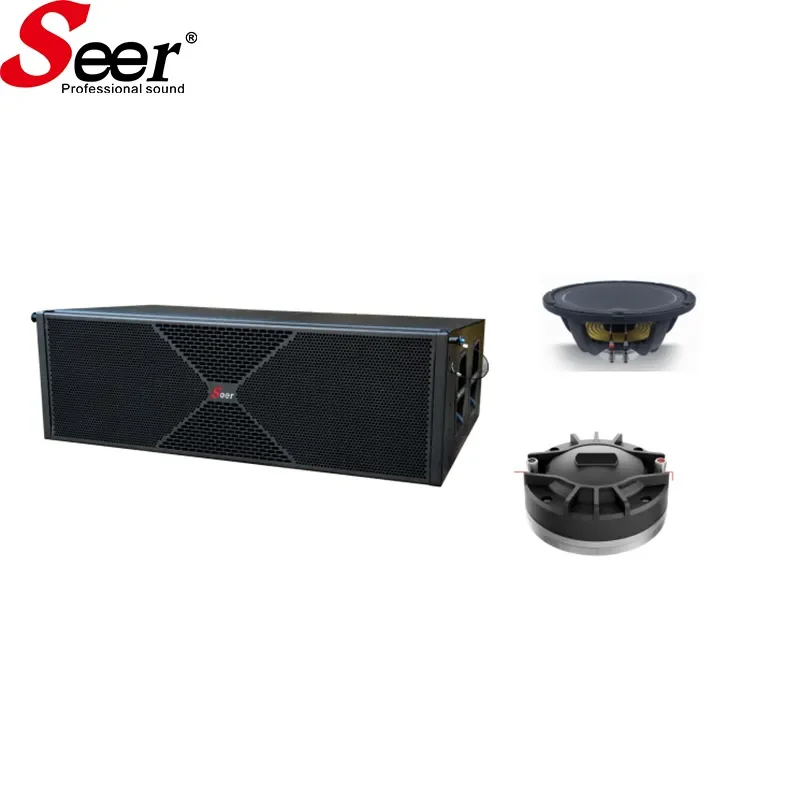Dual 12 Inch Sound Stage Professional Speaker System Active Line Array ...