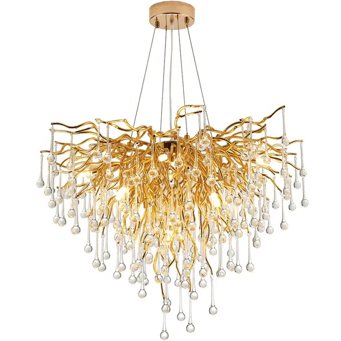 2024 Hottest branch drop crystal decor chandelier lighting ETL89100106