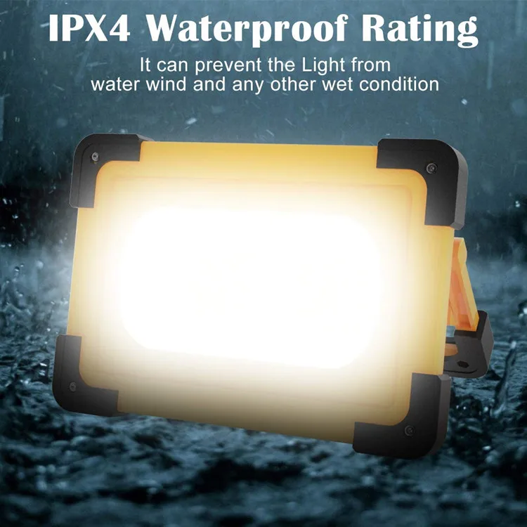 IP65 водонепроницаемый портативный многофункциональный прожектор на солнечной батарее уличный аварийный для кемпинга с usb и батареей