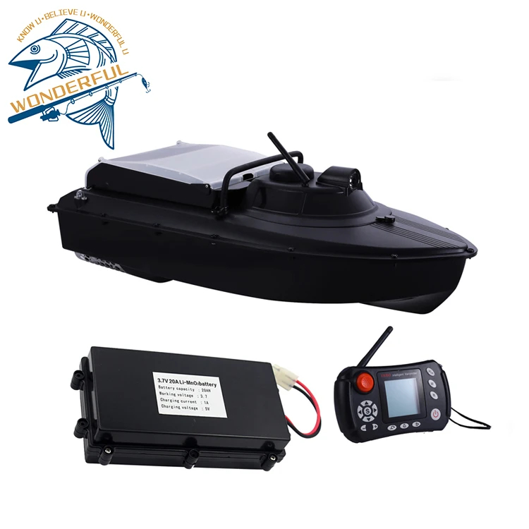 Autonomous 1000m Bait Boat GPS Sonar Fish Finder Night Lights Good Price for Carp Fishing Remote Control Return Storage Features