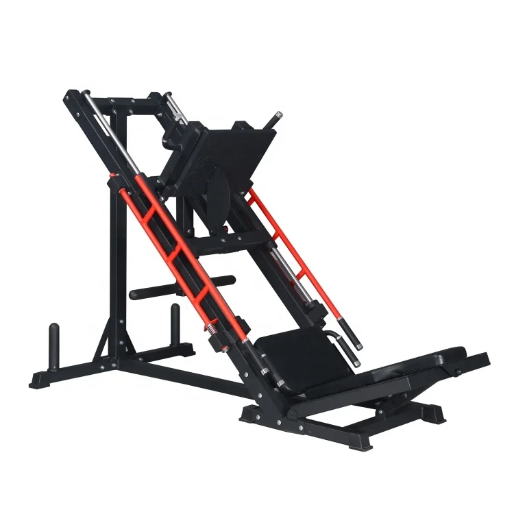 Free Weights Butt Leg Muscle Plate Loaded Machine 45 Degree Hack Squat Rack Inverted Reverse Pedal Machine Gym Fitness Equipment