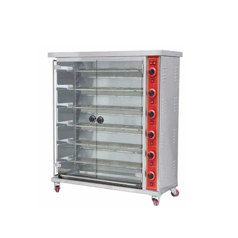 Roast Chicken Maker Baked Duck Cooking Chicken on Grill Automatic Rotating Domestic Commercial Chicken Rotisserie for Sale
