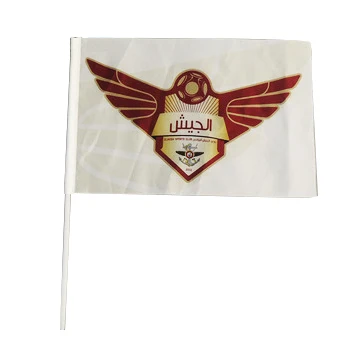 Customised Tour Guide Screen Hand Held Flag Sublimation Printed Promotion Advertising Promotion Flag Banner Small Paper Flags