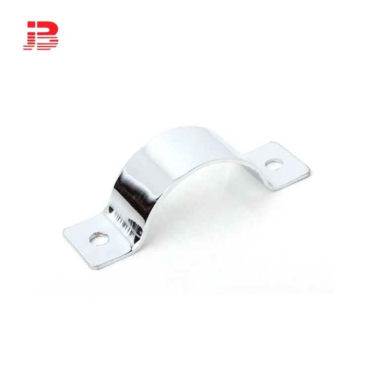 Metal Chrome Wall Mount Pipe Clamp Fittings for round square tube