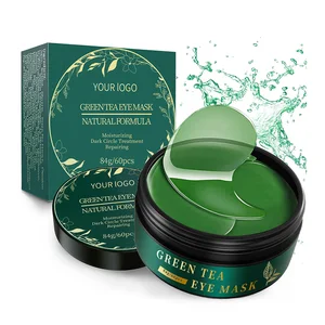Revitalizing Collagen & Hyaluronic Acid Green Tea Eye Mask Anti-Aging Overnight Treatment for Puffy Eyes Dark Circles