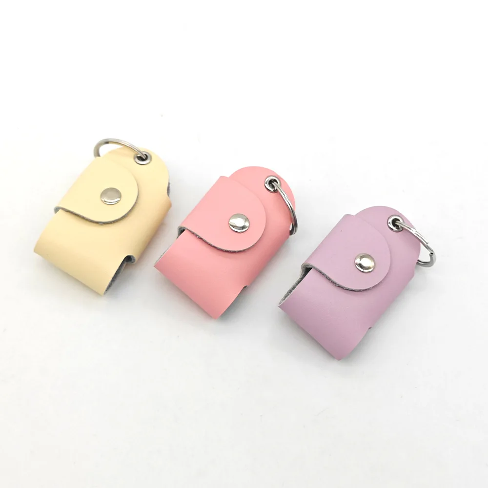 Wholesale Minimalist Leather Key Organizer Case Portable Blocking Pouch Keychain Leathercraft Accessory For Car Keys_voghion.com