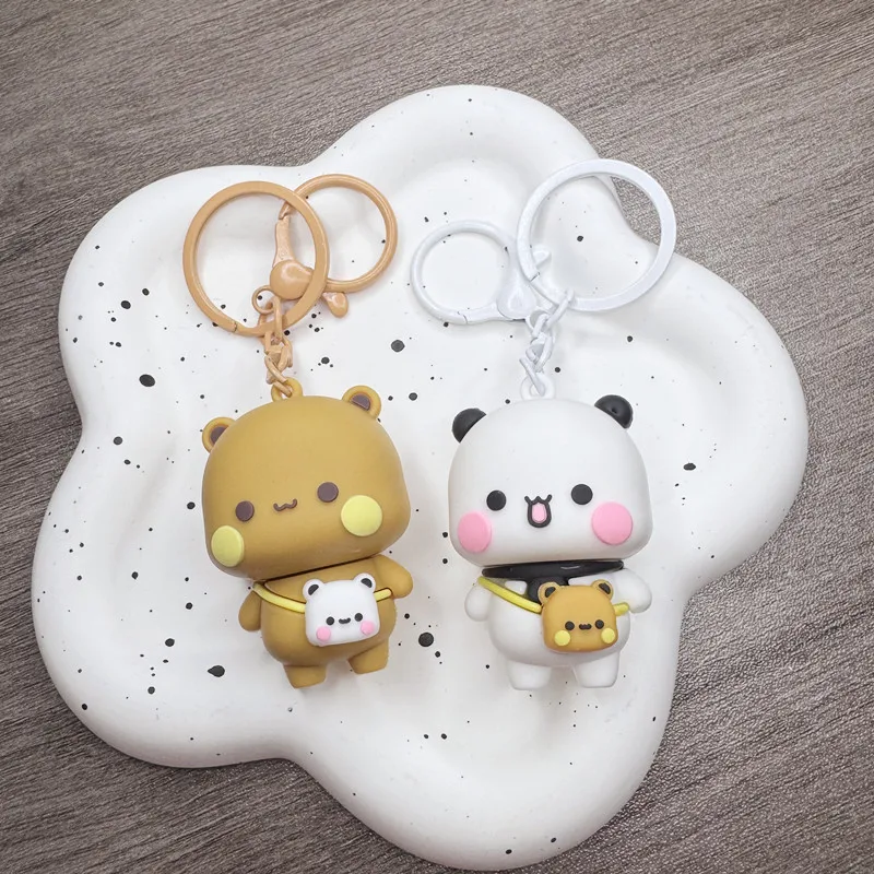 Porte-clés Mignons Panda Bubu & Dudu - Anime Kawaii Pour Sacs Et Clés