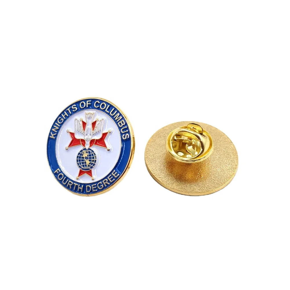 Custom Masonic Pin Knights of Columbus 4th Degree Masonic Knights 4th  Degree Lapel Pin, image size:1000x1000