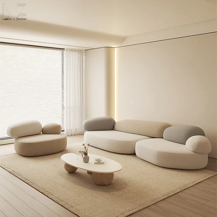 Simple Modern Luxury Modula Couch Living Room 2 Seater Corner Leather Velvet Sofa Set Furniture  Sectional Sofa for Home