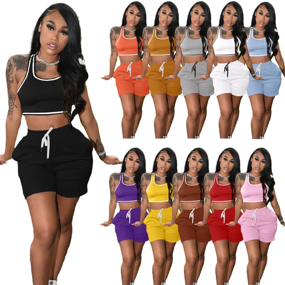 Two Piece Patchwork Striped Color 