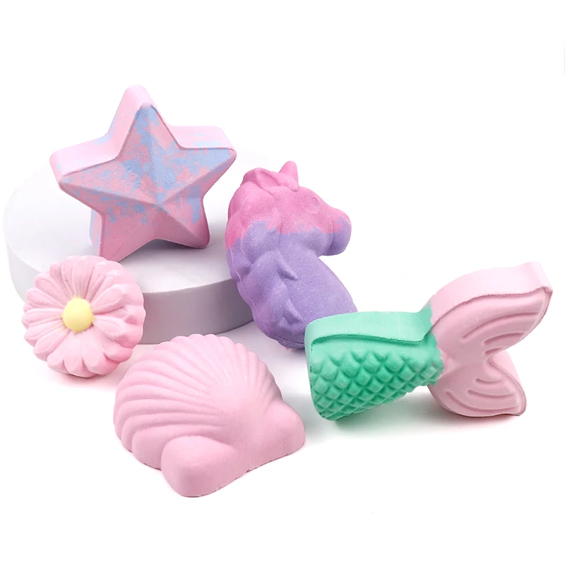 Mermaid Bath Bombs Skin Whitening Mermaid Tail Bath Bomb Natural Kid